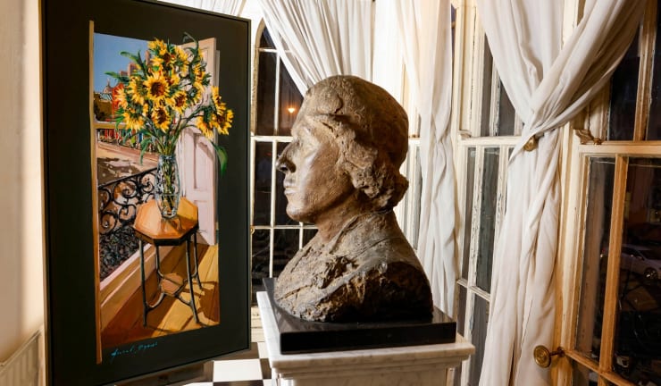 Gerard-Byrne-irish-artist-Wilde-Sunflowers-painting-raffle-Oscar-Wilde-House-Dublin-restoration-fundraiser