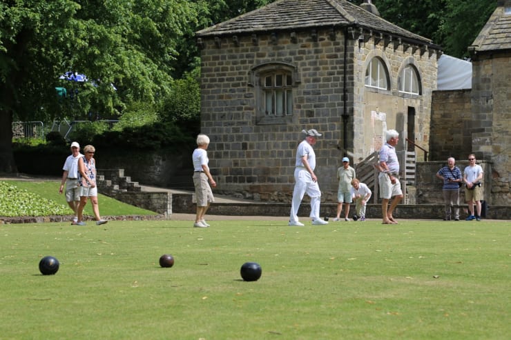 Knaresborough Castle Bowling Green Sky Arts Landscape Artist of the Year 2017 Yorkshire UK photo credit Agata Byrne