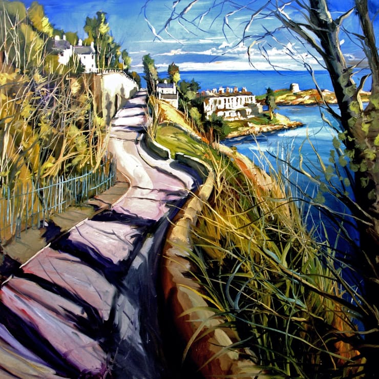 Postcard from Dalkey' oil on canvas by Gerard Byrne, 2007