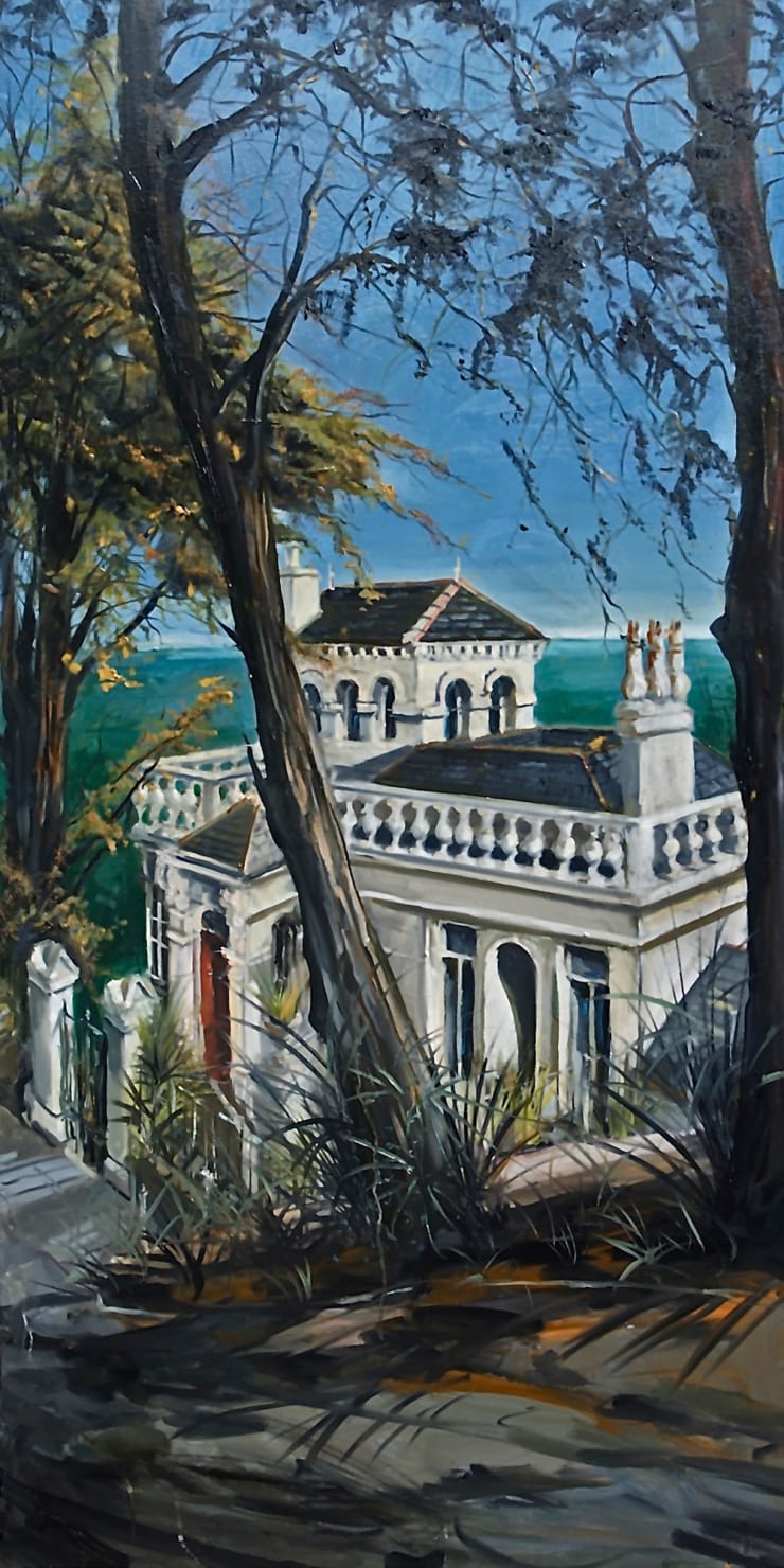 'Strawberry Hill House' oil on canvas by Gerard Byrne, 2015