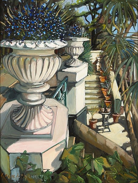 'Strawberry Hill Urns' oil on canvas by Gerard Byrne, 1998