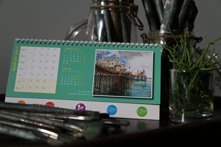 Gemini's 2017 charity calendar MARCH, 'The Palace Pier' by Gerard Byrne