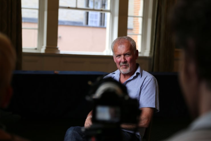 Behind the Scenes of Henjo.tv video, Gerard Byrne interviewed by Sylwia Janik , Pintar Rapido London 2016