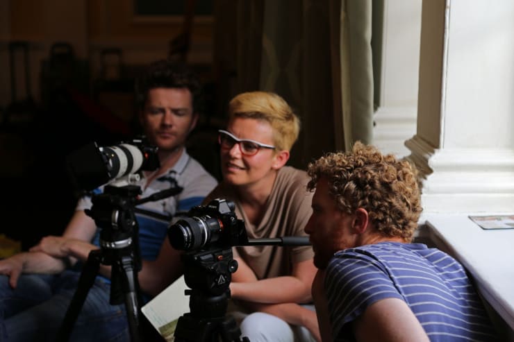Behind the Scenes of Henjo.tv video, Gerard Byrne interviewed by Sylwia Janik , Pintar Rapido London 2016