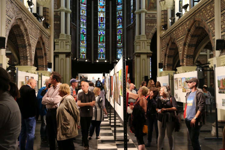 Gerard Byrne exhibiting at Pintar Rapido Amsterdam, Posthoornkerk, September 2016