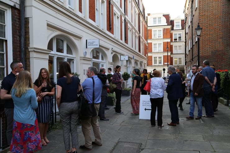 'Alzheimer in the Frame' private view at Gallery Elena Shchukina, Mayfair, London