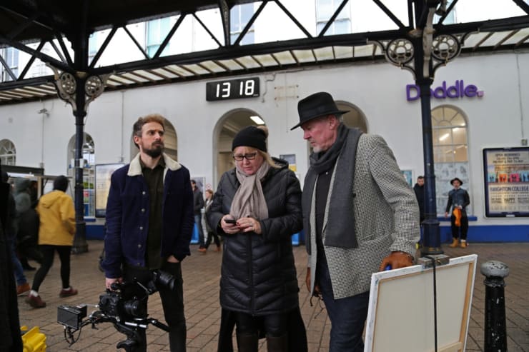 'No two journeys are ever the same' Kirsten Cavendish film, behind the scenes, Brighton Train Station
