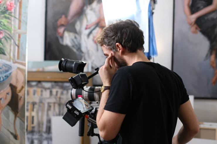 'No two journeys are ever the same' Kirsten Cavendish film, behind the scenes, Gerard Byrne Studio, Brighton