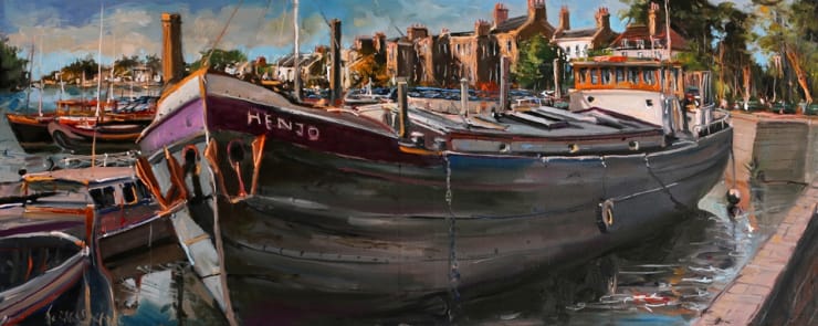 Henjo' plein air painting by Gerard Byrne