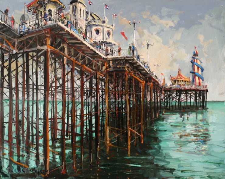 'License to Thrill' plein air painting by Gerard Byrne