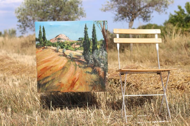 'Under The Provencal Sun' plein air painting by Gerard Byrne