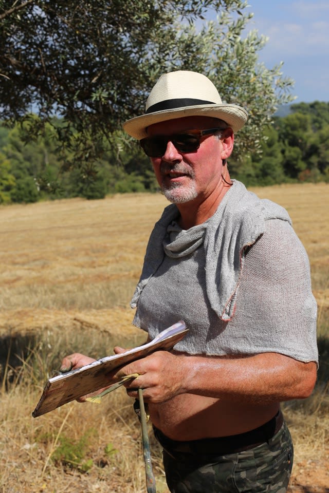 Gerard Byrne painting plein air 'Provence On My Mind'