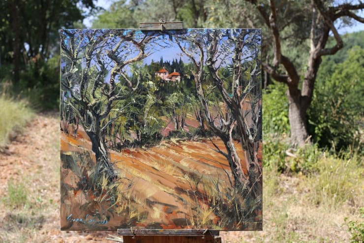 'Provence On My Mind' plein air painting by Gerard Byrne
