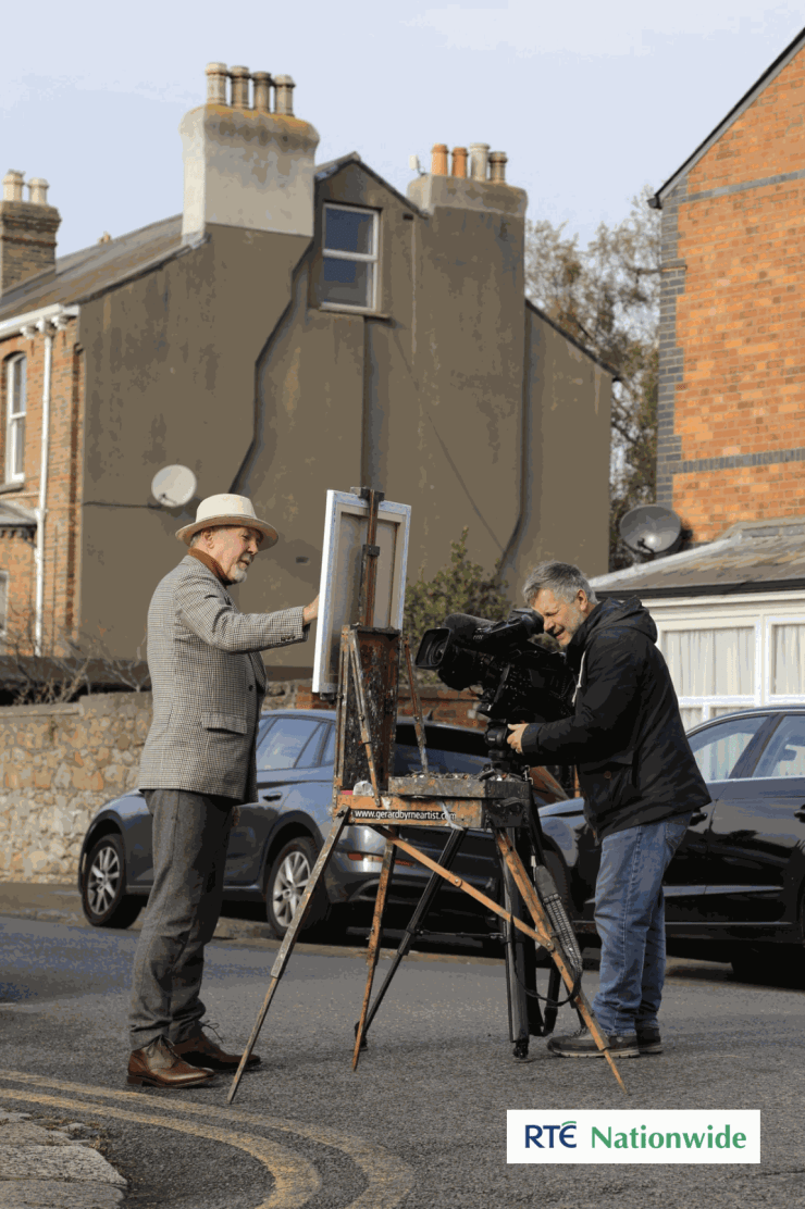 RTE Nationwide Dublin Artist Gerard Byrne Plein Air Painting