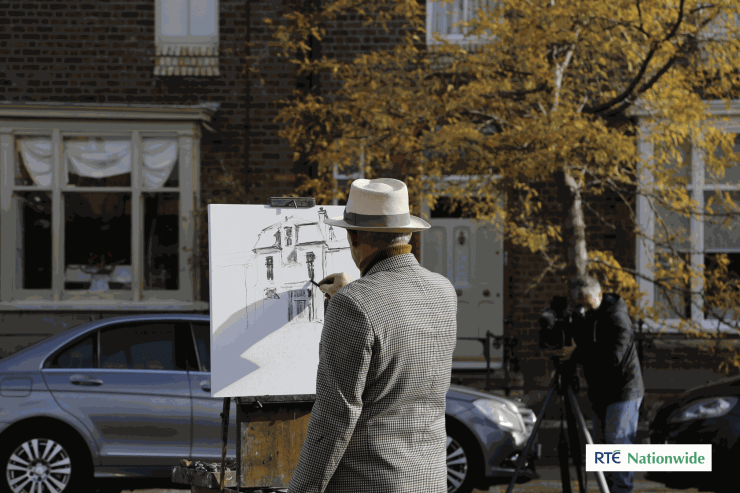 RTE Nationwide Dublin Artist Gerard Byrne Plein Air Painting