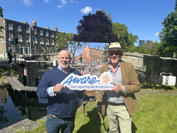 Gerard_Byrne_artist_Spring_Light_Grand_Canal_Painting_AWARE_Resilience_Lunch_Fitzwilliam_LTC_Dublin
