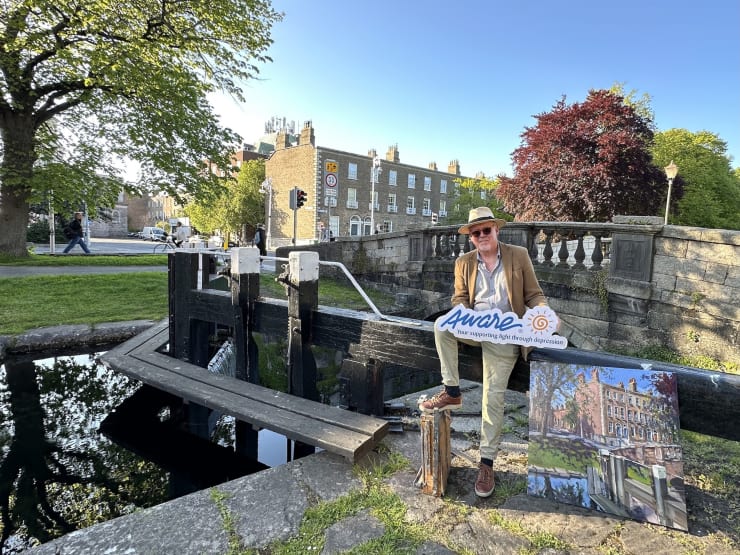 Gerard_Byrne_artist_Spring_Light_Grand_Canal_Painting_AWARE_Resilience_Lunch_Fitzwilliam_LTC_Dublin