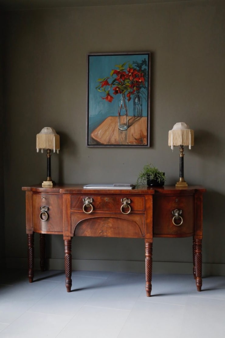 3 Gerard Byrne 'Still Life with Hellebores' oil on canvas 65x95cm (framed)