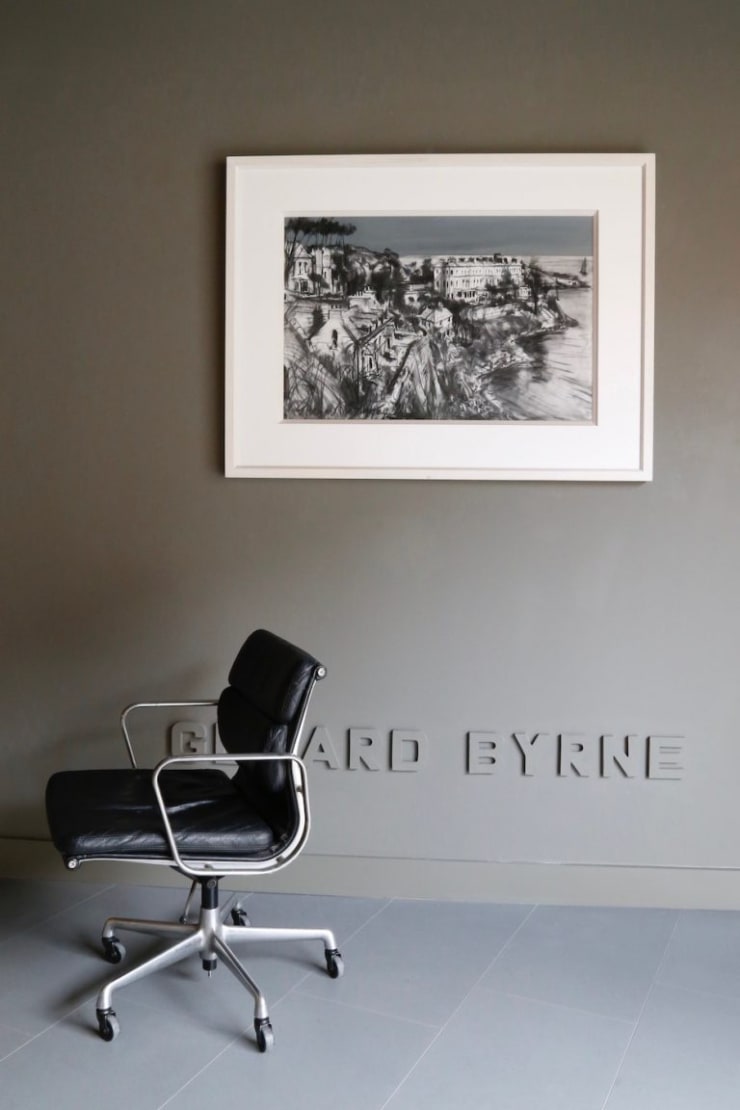 Gerard Byrne 'Summer in Dalkey' mixed media on canvas 122x92cm (framed)