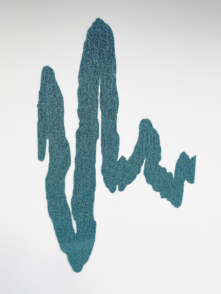 Maria-Teresa Ortoleva, Dancing behind my Eyelids (i) (Superblink green), 2019