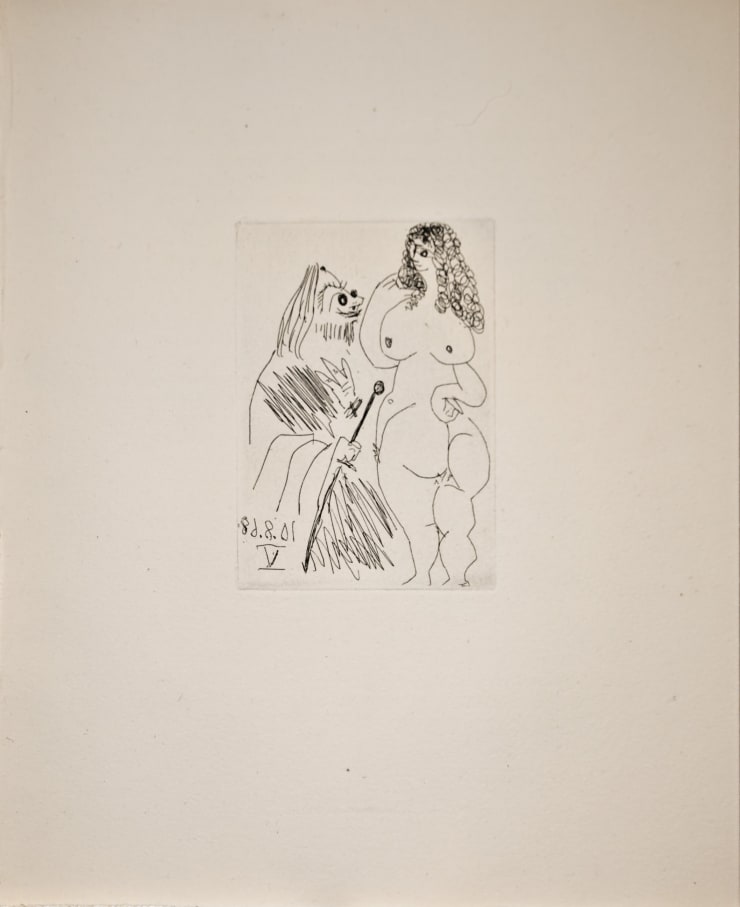 A witch with a nude woman