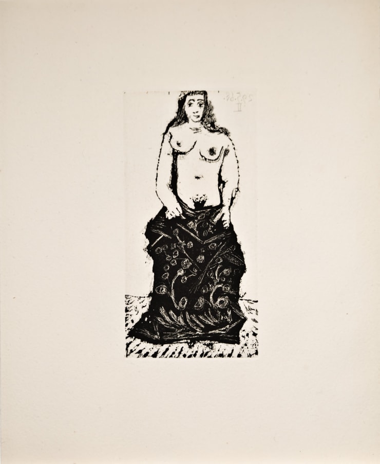 A nude woman portrait