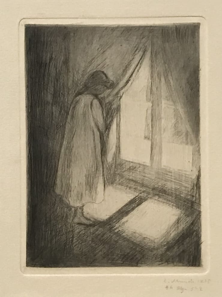 Piken ved vinduet (The Girl at the Window) (Woll 5)