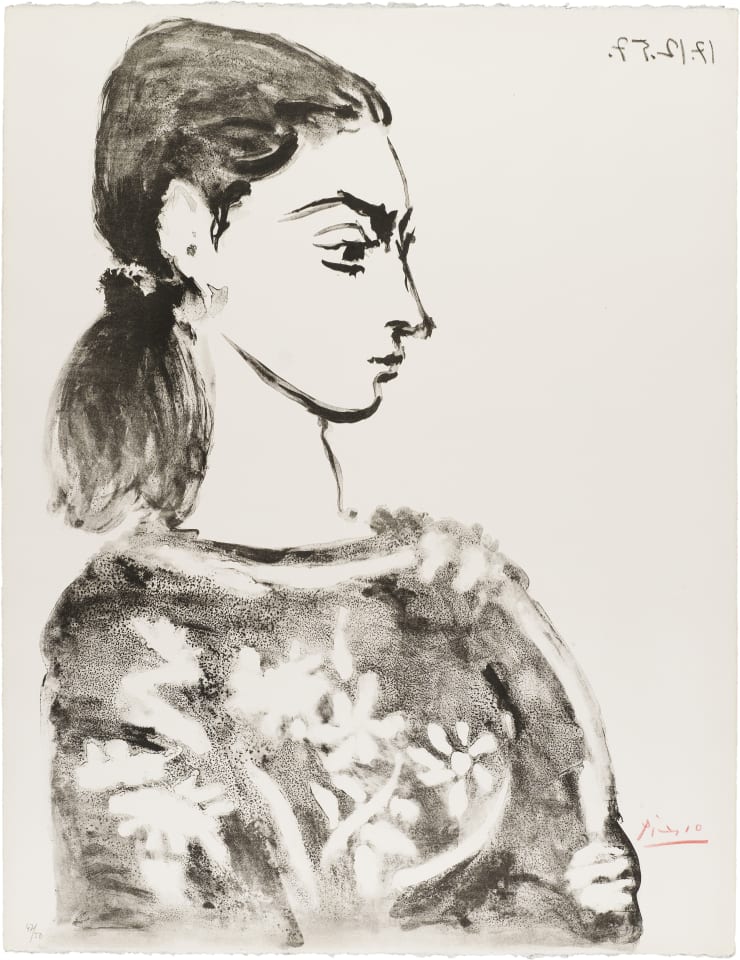 Jacqueline portrait with a floral top