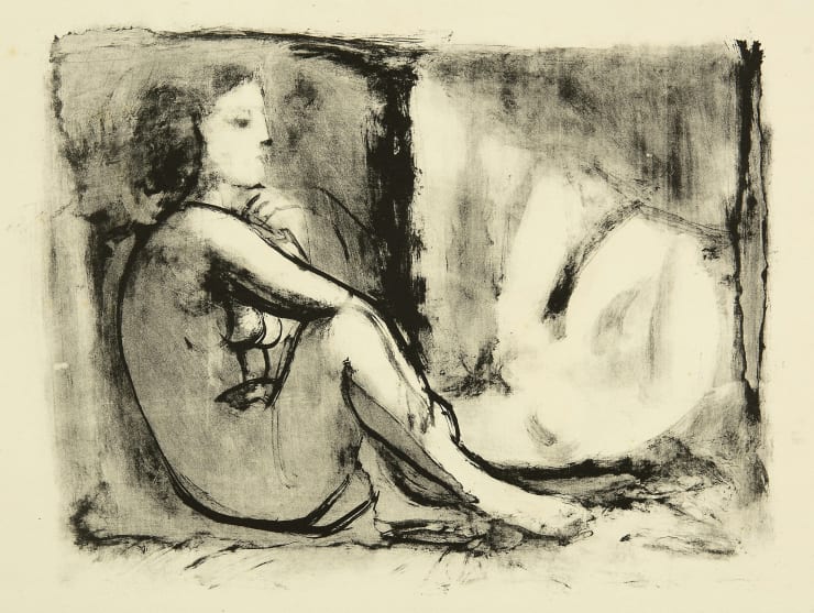 A nude woman portrait