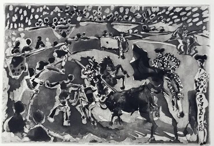 Bullfight scene