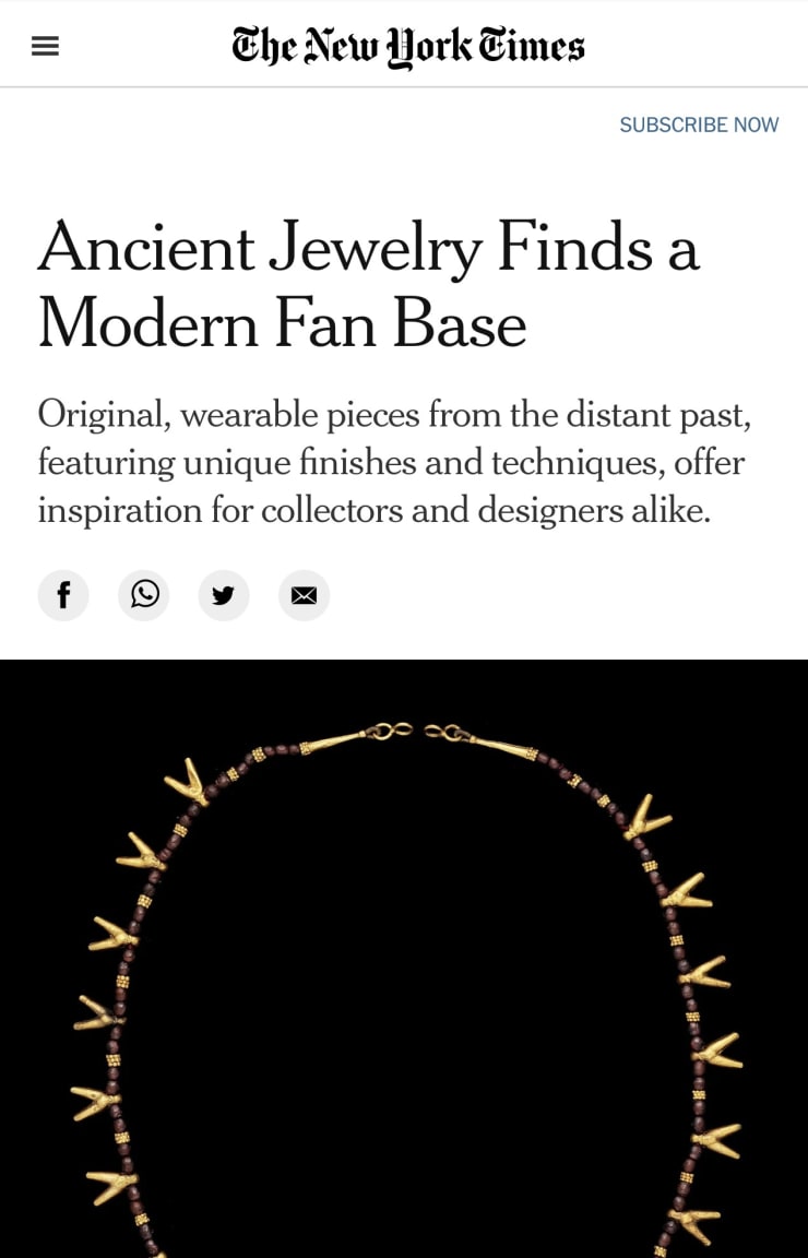 Ancient Jewelry Finds a Modern Fan Base