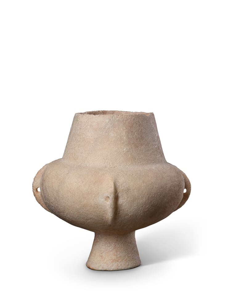 A Cycladic marble kandila, Grotta Pelos Culture, Early Cycladic I, circa 3000 - 2800 BC