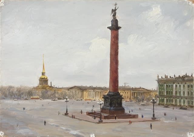 Efim Deshalit Palace Square. Saint Petersburg, 1957
