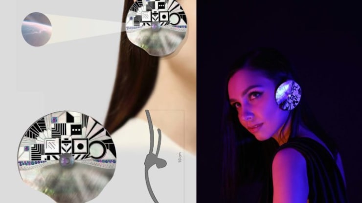 Diana and Vladislav Abramov-Varyukhin bluetooth earphone "Muscon"