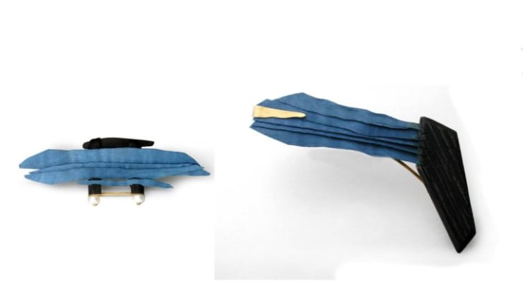 Oleg Tikhomirov a series of brooches "Space Wind"