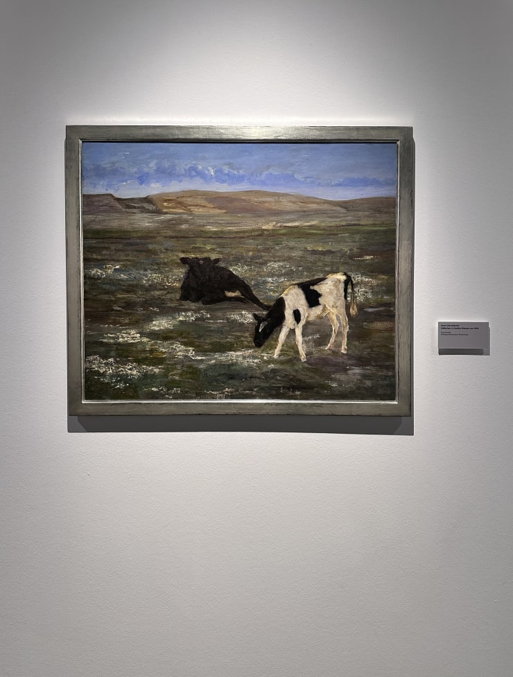 Anna Gerresheim Kälbchen in Darßer Wiesen, um 1905