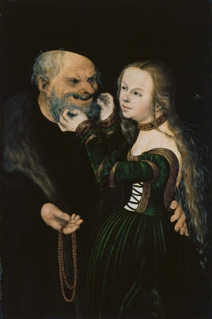 Lucas Cranach der Ältere Das ungleiche Paar, um 1530