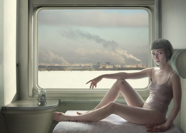 Katerina Belkina The Flight. Poezd, 2010 Photography, Digital Painting 92 x 130 cm, 36 1/4 x 51 1/8 inch Edition of 9 plus 2 artist's proofs Series: Empty Spaces artist label and signature on verso