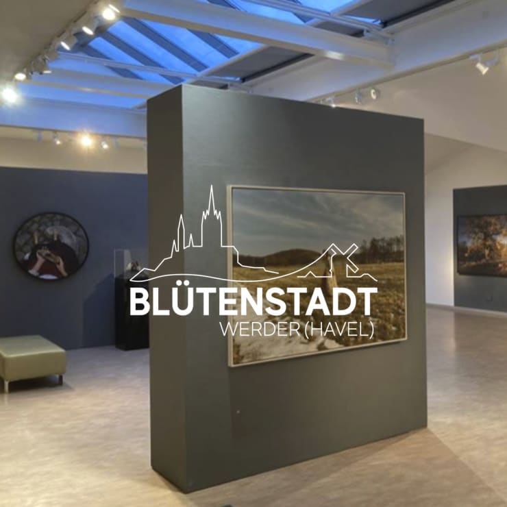 Photo: view in the exhibition by Kurator Frank Weber