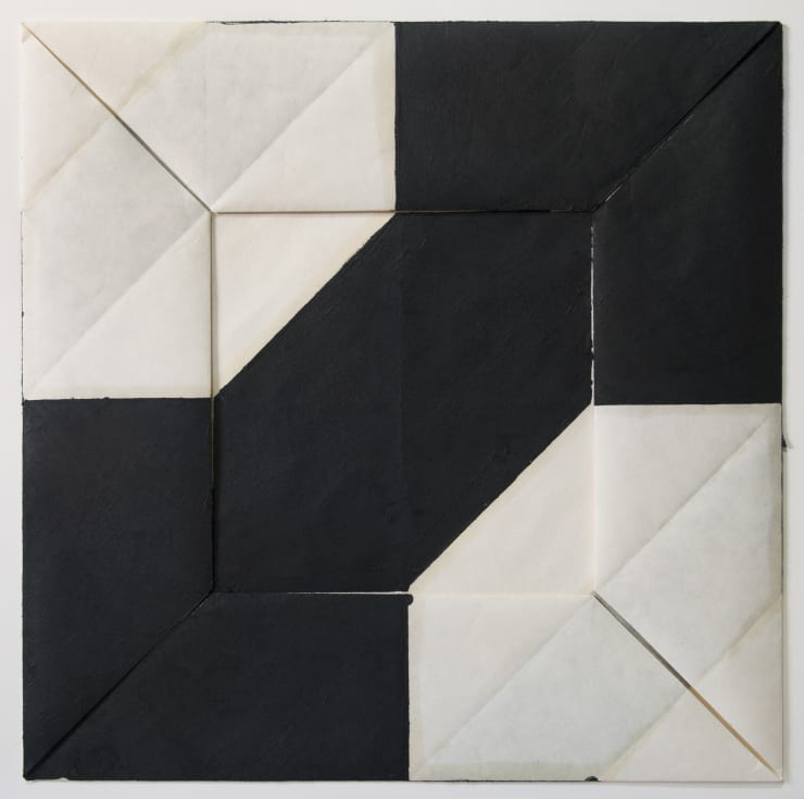 Carla Chaim Sem título (dobra12A), 2014 Oil bar on folded japanese paper 42.5 x 42.5cm