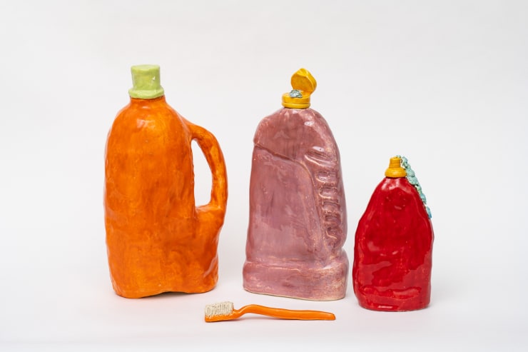 Koos Buster Untitled (large orange cleaning product), 2021 Glazed ceramic