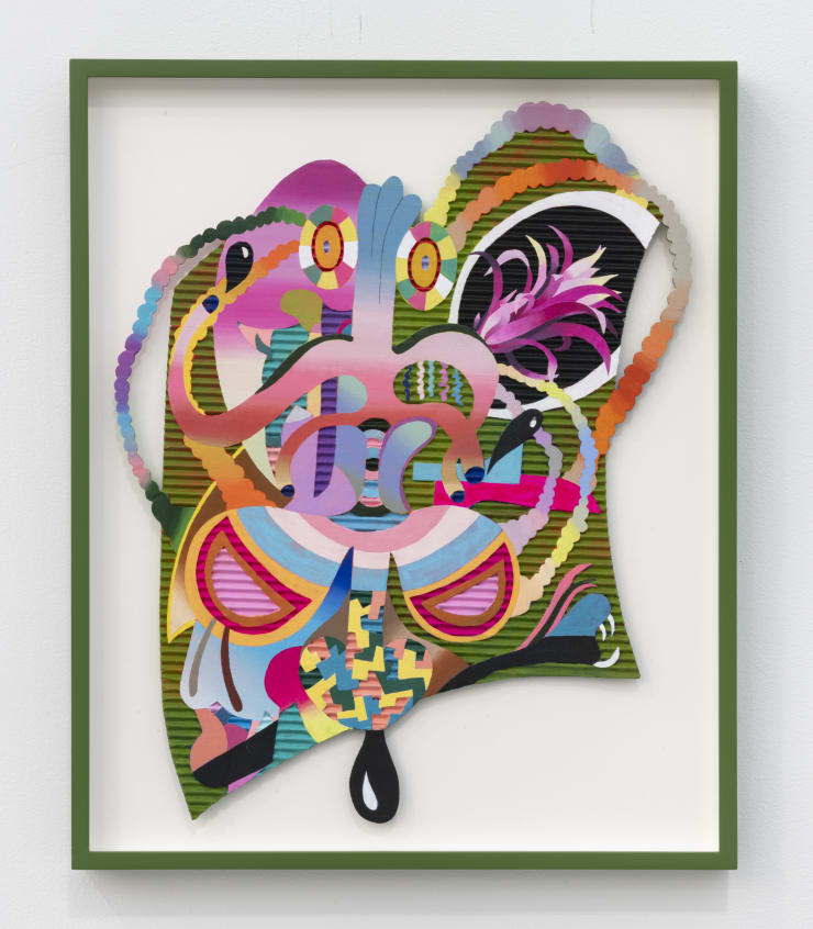 assume vivid astro focus Bona to Vada Your Dolly Bold Eek VI, 2022 Acrylic on cardboard and paper clay