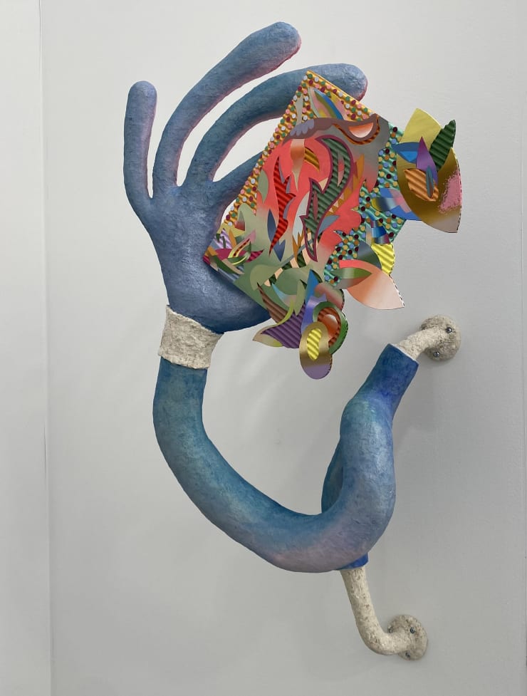 assume vivid astro focus Bona to Vada Your Dolly Bold Eek VII, 2022 Acrylic on cardboard and paper-clay