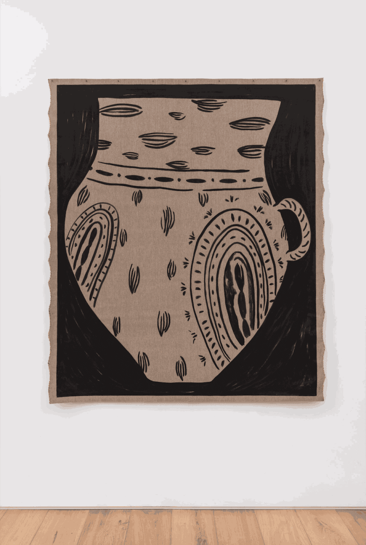 Tiago Mestre Base, 2022 Oil on raw linen