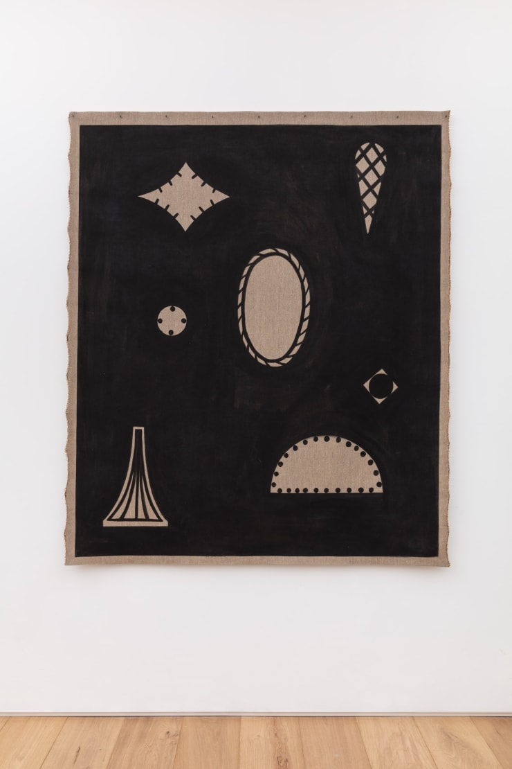 Tiago Mestre JS House, 2022 Oil on raw linen