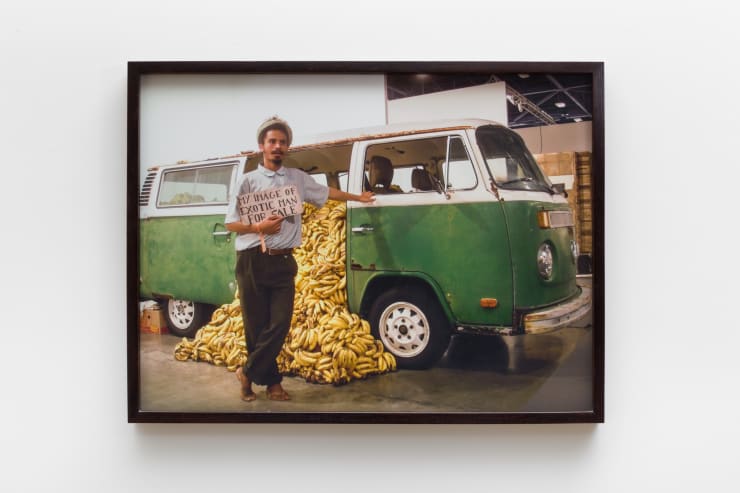 Paulo Nazareth Sem título (my image of exotic man for sale with the Kombi volkswagen), 2011 Photo printing on cotton paper