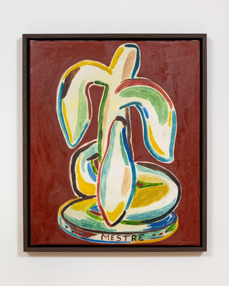 Tiago Mestre Sculpture. Banana tree in disguise, 2021 Oil on canvas