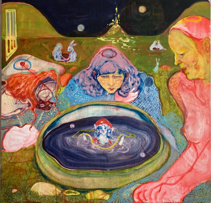 Nooka Shepherd Wyrd Night, 2023 Oil on panel