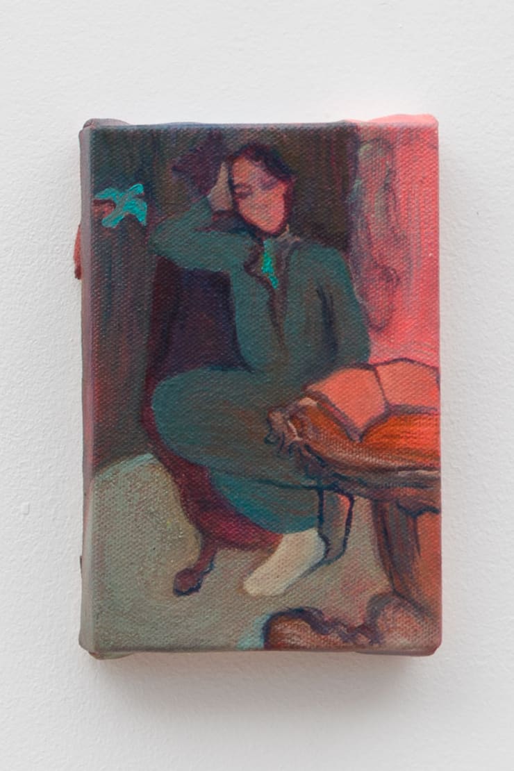 Harriet Gillett In deeper waters now, 2024 Oil and spray paint on canvas