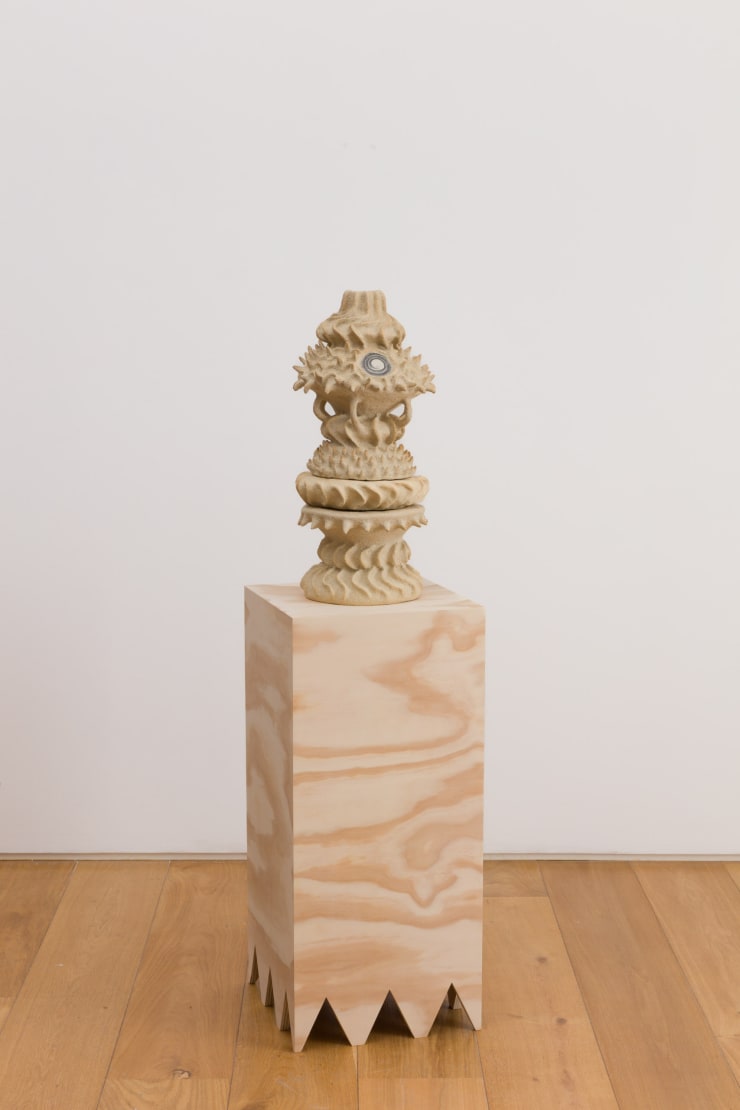 Ayla Tavares Orihimi and a spiral, 2024 Graphite and resin on ceramic